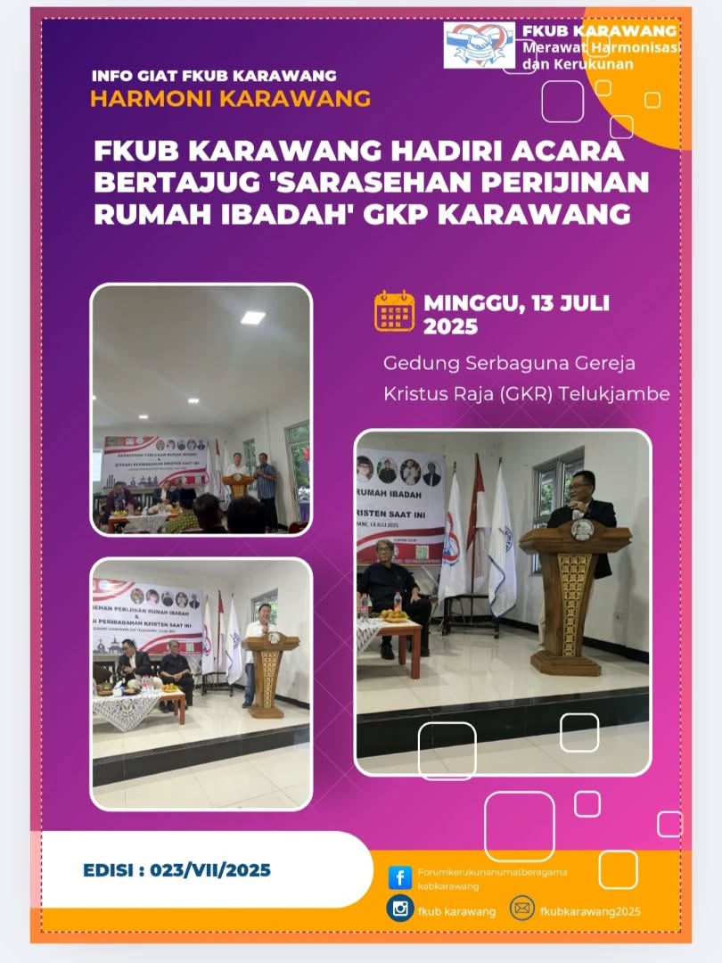 Sarasehan Perijinan Rumah Ibadah dan Situasi Peribadahan Kristen Saat ini